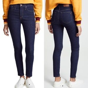 Madewell high rise skinny jeans denim lucielle 25